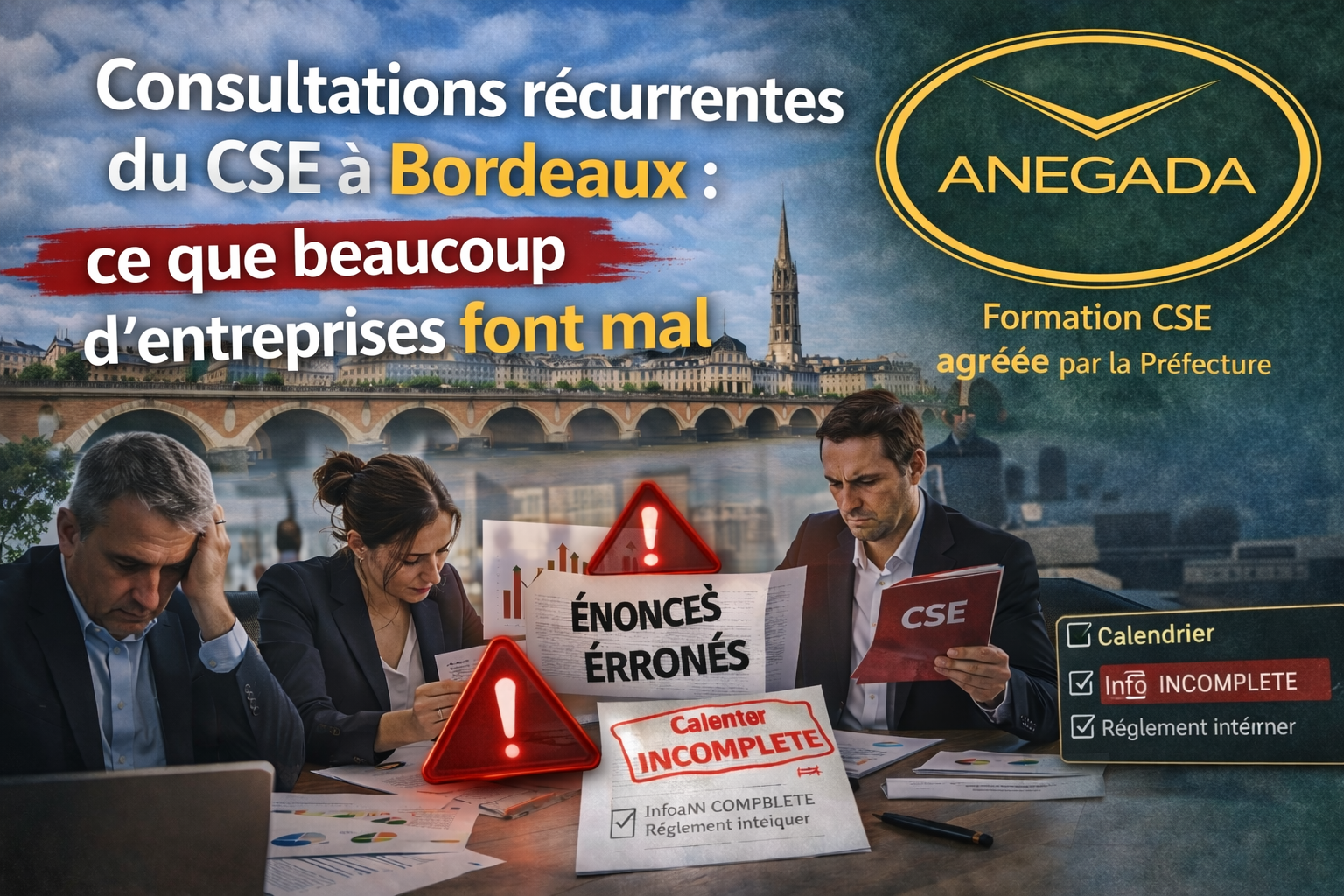 Consultations récurrentes du CSE à Bordeaux : ce que beaucoup d'entreprises font mal