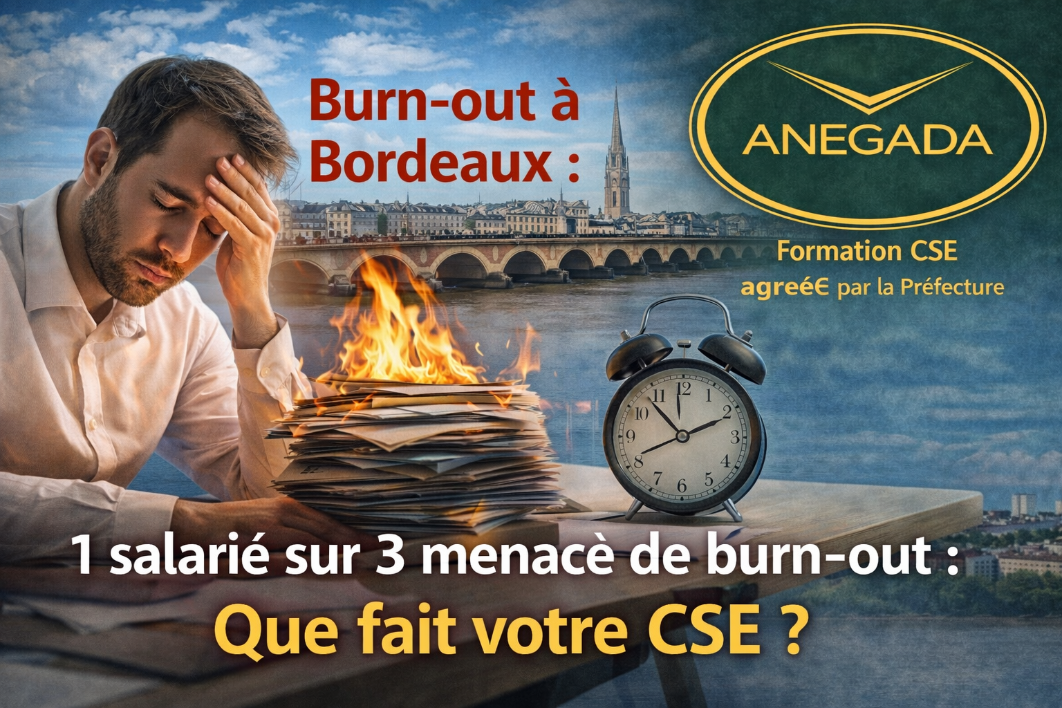 Burn-out à Bordeaux :  1 salarié sur 3 menacé de burn-out :  Que fait votre CSE ?
