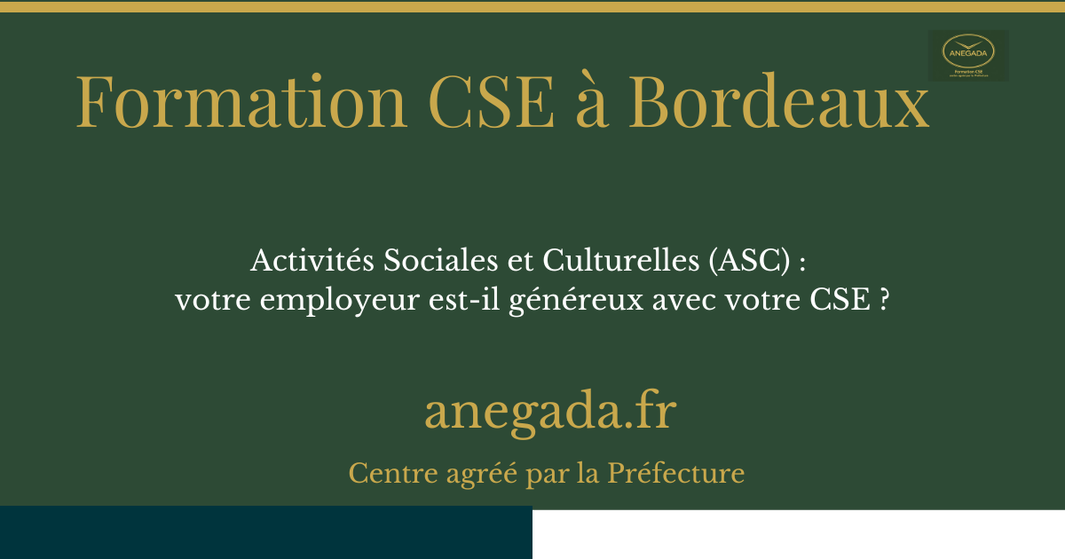 Activités Sociales et Culturelles (ASC) à Bordeaux : votre employeur est-il généreux avec votre CSE ?
