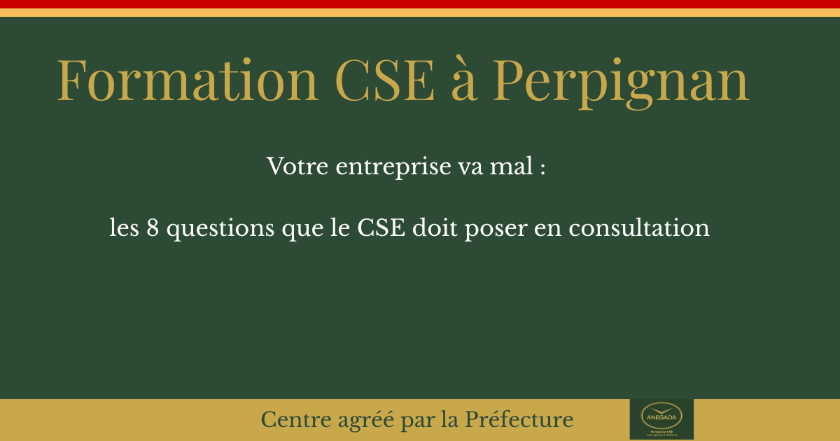 Elus du personnel , votre entreprise va mal à Perpignan : les 8 questions que le CSE doit poser en consultation