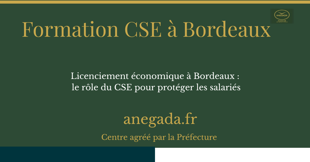 Licenciement économique à Bordeaux : le rôle du CSE pour protéger les salariés